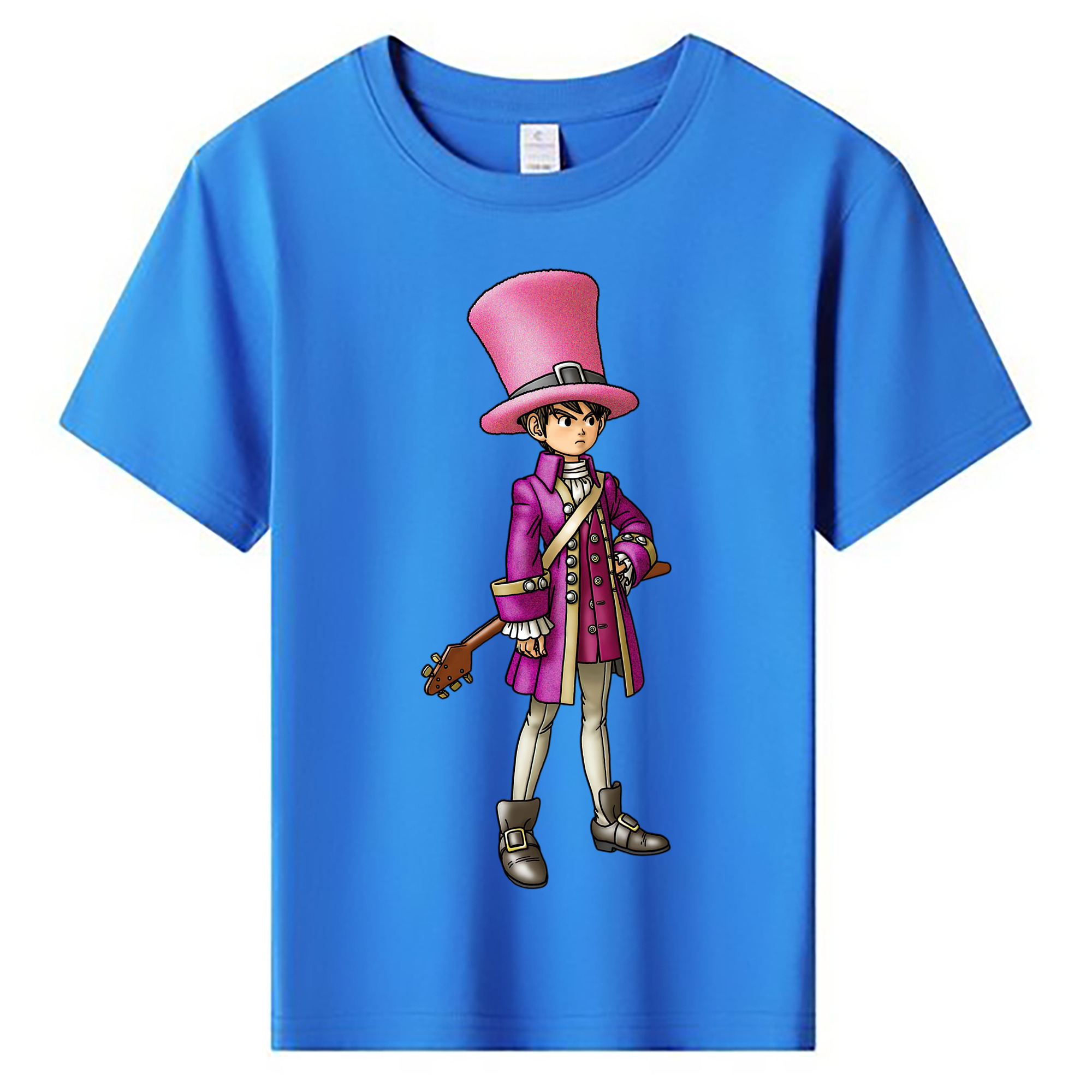 （画像用） ドラゴンクエスト Doragon Kuesuto Dragon Quest 綿100％キッズTシャツ（フロントプリント）